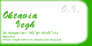 oktavia vegh business card
